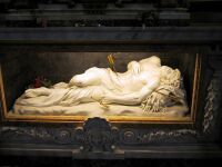 Marble Statute @ Catacombs, Rome, Italy