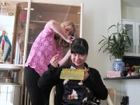 Madalena + Sharon, our hairdresser